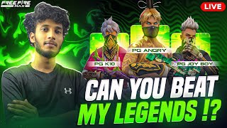 42k🎯   CAN ANYONE BEAT MY LEGENDS ❤  FREEFIRE LIVE TELUGU [upl. by Ayor774]