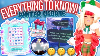 EVERYTHING TO KNOW ABOUT THE WINTER UPDATE 2022 IN ROYALE HIGH ROBLOX Royale High Snowglobe Summit [upl. by Cran]