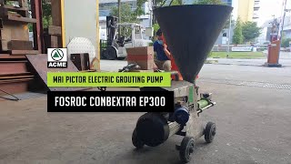 Pictor Grout Pump Trial  Conbextra EP300 [upl. by Adnauq590]