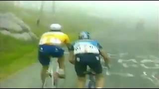 Indurain vs Pantani Tour 1994 Hautacam [upl. by Alinna17]