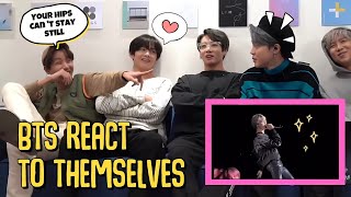 BTS Reaction to Themselves Cute and Funny Moment [upl. by Eimam]