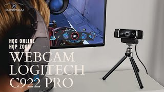 Mua webcam Logitech C922 Pro Full HD chat video họp zoom học online [upl. by Kassi462]