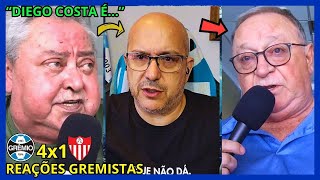 REAÇÕES GREMISTAS GRÊMIO 4x1 GUARANY [upl. by Airetak878]