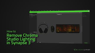 Removing Chroma Studio Lighting in Synapse 3 [upl. by Anyehs]