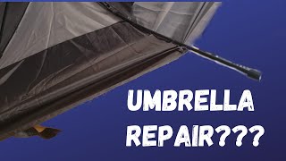 Umbrella Repair DIY Dont throw it away with this easy fix [upl. by Lingwood26]