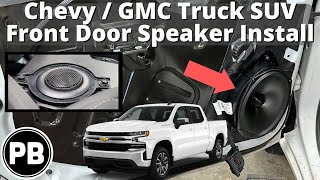 2019  2025  Chevy  GMC Truck Front Speaker Install [upl. by Licko]