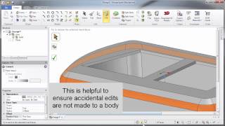 DesignSpark Mechanical  How to  Locking bodies [upl. by Shishko30]