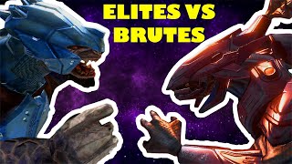 Elites vs Brutes 1  Halo 3 Battles [upl. by Lipinski]