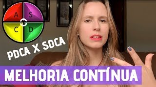 PDCA x SDCA  MELHORIA CONTINUA Bruna Borrejo [upl. by Bein625]