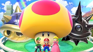 What Happens When Mario uses the Ultimate Mega Mushroom Fury Sun and Blue Shell [upl. by Nipsirc211]