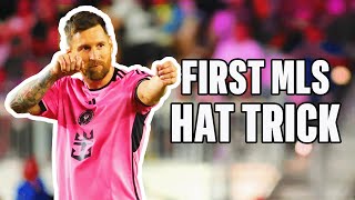 Messi FIRST MLS HAT TRICK powers Inter Miami to singleseason points record [upl. by Nale]