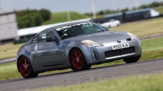 Bedford autodrome new PB 253 on yokohama ad09 track day nissan 350z [upl. by Kala]