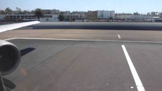 UA390 Takeoff from San Diego Lindbergh RWY27 with Boeing 757200 [upl. by Hirst]