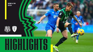 SassuoloEmpoli 23  Highlights 2324 [upl. by Eanerb]