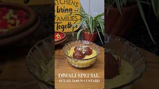 Custard Gulab Jamun recipe I Diwali Special Sweet shorts shortsvideo youtubeshorts diwali viral [upl. by Enautna983]