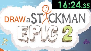 Draw A Stickman Epic 2 SUPER FAST WALKTHROUGH [upl. by Arnelle]