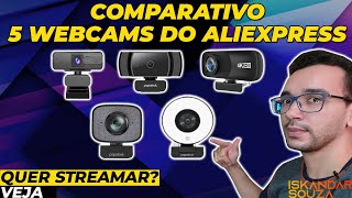 Vai fazer LIVE Testando 5 Webcams do Aliexpress  Dicas de Microfone e Ring Light [upl. by Ilek]