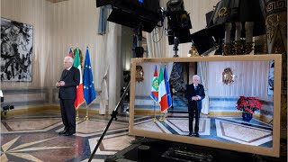 Dalla pace all amore dal lavoro all evasione il discorso di fine anno di Mattarella in dieci punti [upl. by Adidnere715]