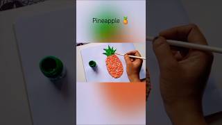 Pineapple craft 🍍shots artandcraft craft shortsfeed viralshort [upl. by Cleavland]