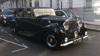 1949 RollsRoyce Silver Wraith Classic Luxury Car In London  Watch Da kargo  Car Spotting [upl. by Nairim473]