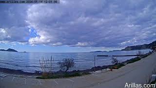 20240114 Arillas Corfu Live Webcam [upl. by Sitra]