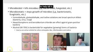 pharmacology antiseptics [upl. by Pedrotti]