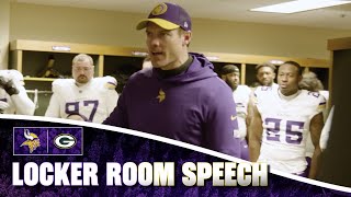 Kevin O’Connell’s Locker Room Speech after Win vs Green Bay Packers [upl. by Syned]