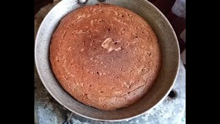 Dark Teff pan Bread የቀይ ጤፍ ዳቦ በመጥበሻ Ethiopian Food [upl. by Etty912]