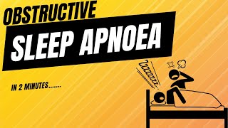 Obstructive Sleep Apnoea  in 2mins [upl. by Yelsnia]