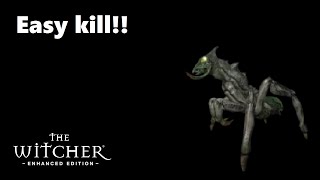 How to defeat The Frightener  Como matar o Frightener  The Witcher 1  Hard Mode [upl. by Bosch]