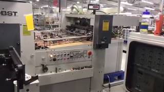 1982 Bobst SP 102 BMA Foil Stamping or Die Cutting Machine [upl. by Fee]