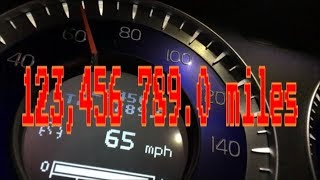 Volvo V70 Odometer  123456 miles trip counter 7890 [upl. by Eedna728]