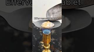 Effervescent tablet 🆚️ 🔥 Spoon tiktokvideo spoon baking fire satisfying [upl. by Ramirolg635]