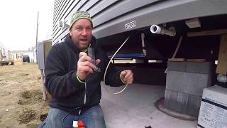 Proper Heat Tape Installation for Manufactured Mobile Homes w Exposed Water Lines MyHomeinEdisoncom [upl. by Moyna278]