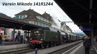 141R1244 auf Herbstfahrt ins Berner Oberland [upl. by Coppock]