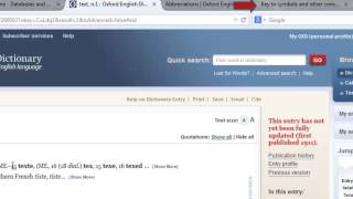 Using the Oxford English Dictionary OED [upl. by Herzel]