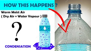 Explained  Why Water Droplets are formed on Surface of cold bottle in Summer  Green Knowledge [upl. by Norvun575]