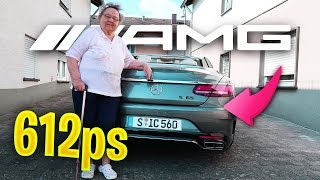 Meine OMA reagiert auf 612PS Mercedes AMG 😱 [upl. by Divod]