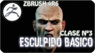 Tutorial Zbrush en Español 3  Esculpido básico [upl. by Akenehs153]