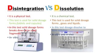 What is Disintegration and Dissolution test [upl. by Ettennat]