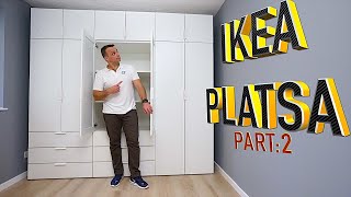 IKEA PLATSA Wardrobe AssemblyPLATSA interiorsPLATSA doorsPLATSA drawers  Part2 [upl. by Seira741]