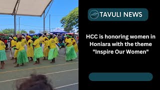 Honiara City Council is honoring women in Honiara with the theme quotInspire Our Womenquot [upl. by Shing]