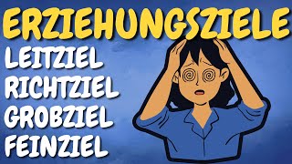 ERZIEHUNGSZIELE in der Pädagogik  Leitziel Richtziel Grobziel Feinziel  ERZIEHERKANAL [upl. by Aicined]