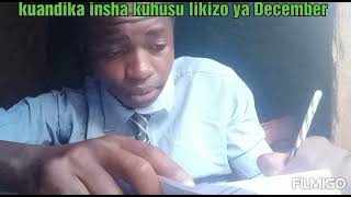 insha kuhusu likizo ya December [upl. by Benildis]