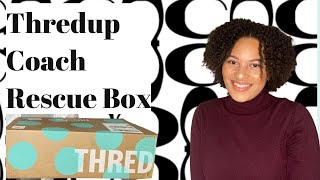 Thredup Coach rescue Unboxing  Designer unboxing [upl. by Sixla375]