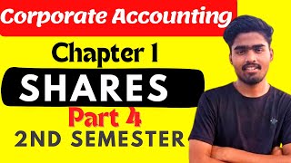 Corporate accounting Chapter 1 part 4  Pro rata allotment  Issue of shares  BCOM BBA [upl. by Coriss423]