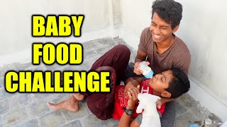 BABY FOOD CHALLENGE 🍼 👶  VelBros Tamil [upl. by Ahsieken]