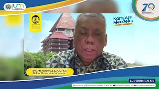 Rektor Universitas Indonesia Prof Ari Kuncoro SE MA PhD [upl. by Euqinwahs]