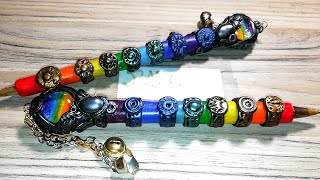 Chakra Pen Polymer clay covered Bic pen [upl. by Haroppiz]