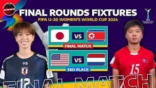 🟡 FINAL FIFA U20 WOMENS WORLD CUP 2024 Match Fixtures amp Schedule  North Korea vs Japan 🔥 [upl. by Lengel]